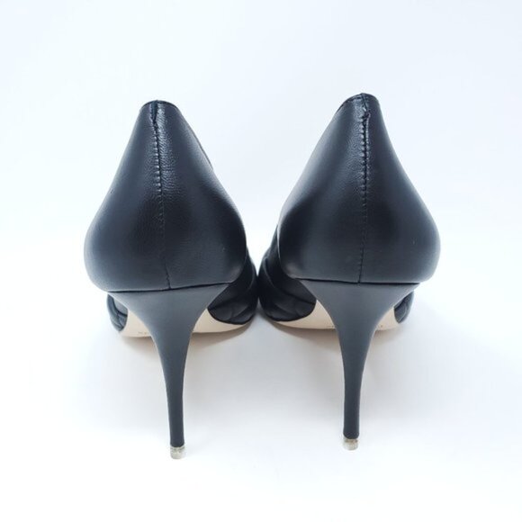 BLACK SUEDE STUDIO Heels Dana Quilted Leather Stiletto Pumps Point-Toe - Picture 6 of 9